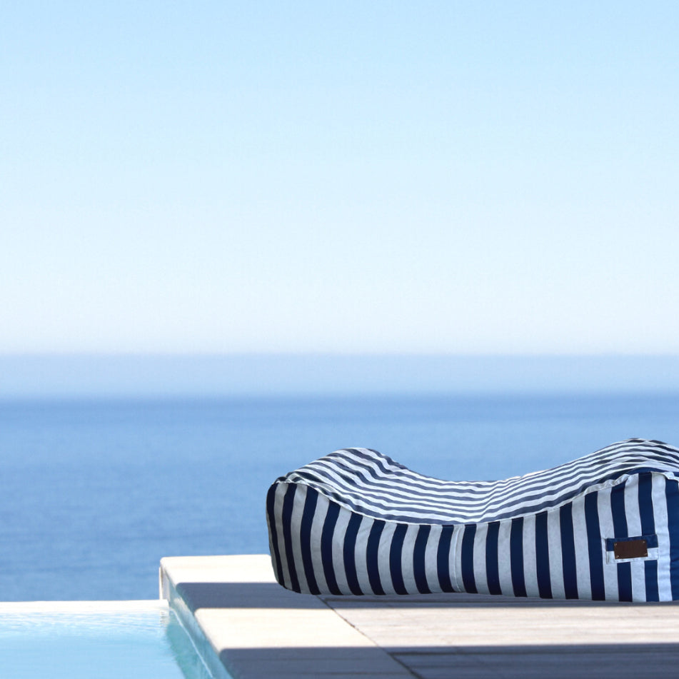 outdoor bean bag sun lounger by the pool